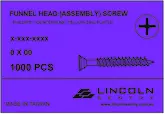 SCREW ASSEMBLY PHILLIPS FUNNEL HD 28X4.0MM Y/Z